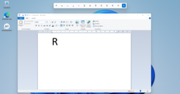 Die Taste "R" hält das mathematische Symbol für reelle Zahlen bereit. Das "R" wird zum "ℝ".