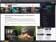 Vivaldi 7.3 auf Windows mit aktiviertem Proton VPN (Bildquelle: eigene Aufnahme)