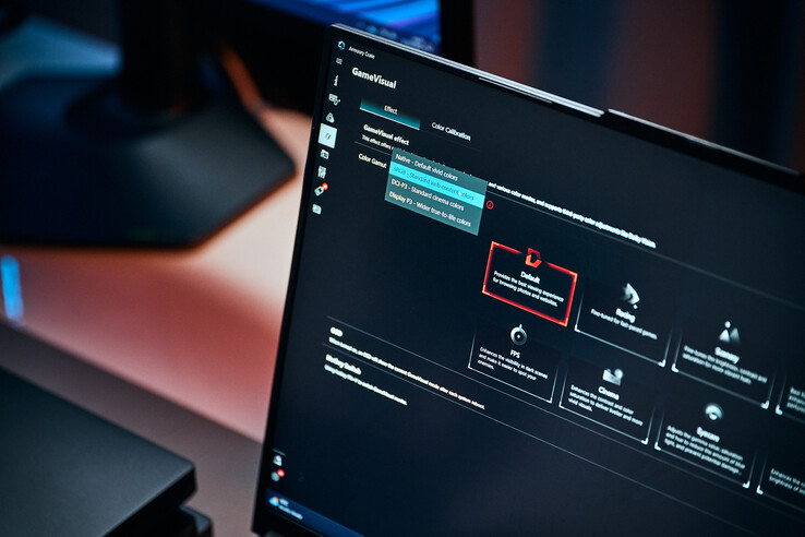 Mit zusätzlichen Farbvoreinstellungen ist das Scar 16 bereit für fortgeschrittene Farbkalibrierungs-Workflows