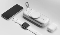 Die Momax AirBox Go bietet ein Fach, in dem die Ladehülle der AirPods Pro verstaut werden kann. (Bild: Momax)