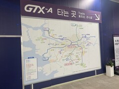 Das GTX-Zielnetz mit den Linien A, B und C in Dongtan Station. (Foto: Andreas Sebayang/Notebookcheck.com)