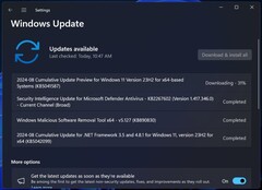 Herunterladen von Windows 11 KB5041587 (Bildquelle: Windows Latest)