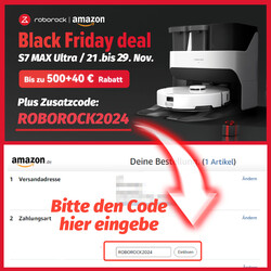 Rabattcode ROBOROCK2024 eingeben und 40 Euro sparen!