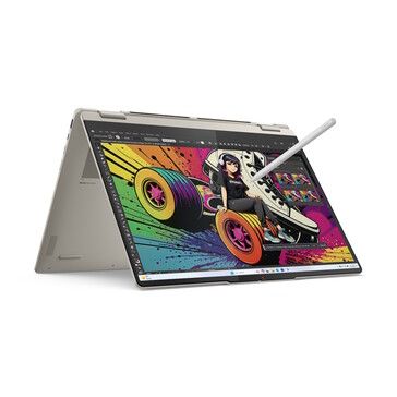Durch die Stifteingabe lassen sich auch Zeichnungen und Skizzen anfertigen (Yoga 7 16, Bildquelle: Lenovo)