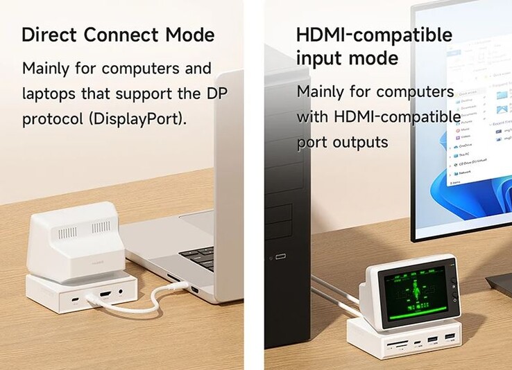 Über USB Typ C ist der Anschluss mit nur einem Kabel möglich (Bildquelle: Hagibis)