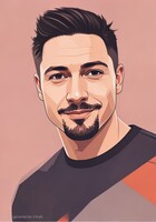 Mit Portrait Studio KI-generiertes Bild im Modus "Comic".