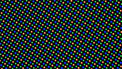 Die OLED-Displays setzen auf eine RGGB-Sub-Pixel-Matrix bestehend aus einer roten, einer blauen und zwei grünen Leuchtdioden.