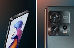 Das Edge 30 Fusion setzt auf ein modernes Design mit abgerundetem Display. (Bild: Motorola)