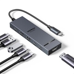 Der Ugreen Revodok 106 USB C Hub mit 10Gbps startet mi5 15 Prozent Rabatt. (Bildquelle: Amazon)