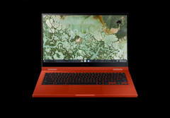 Das Samsung Galaxy Chromebook 2 wird wie sein Vorgänger in einem schicken, roten Farbton erhältlich sein. (Bild: WalkingCat, Twitter)