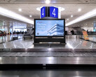 75-Zoll-E-Paper am Flughafen.