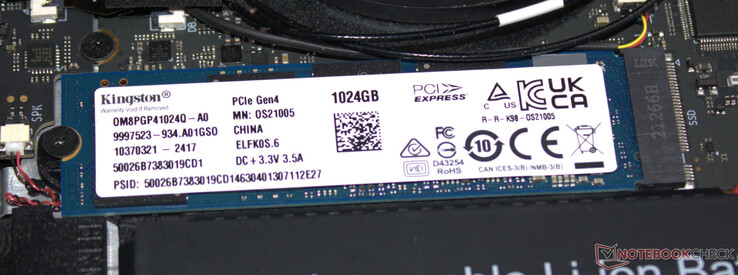 Eine PCIe-4-SSD dient als Systemlaufwerk.