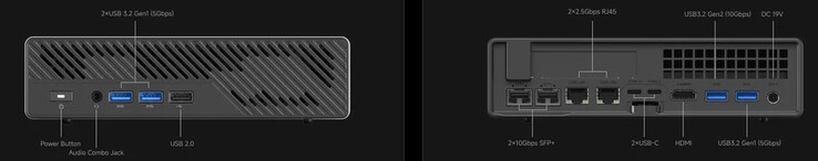 SFP+ ist vorhanden (Bildquelle: Minisforum)