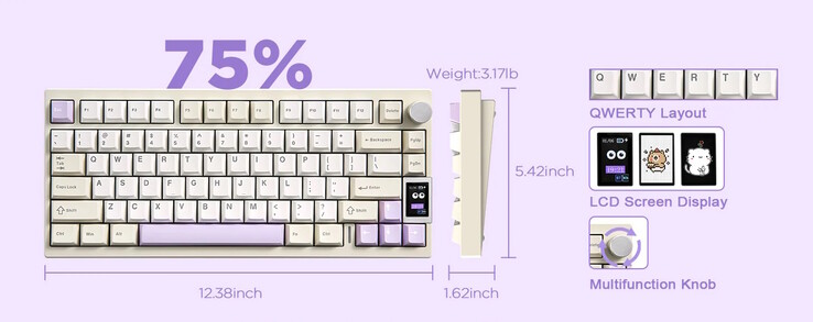 Ein Display und ein Drehregler sind verbaut (Bildquelle: Yunzii)