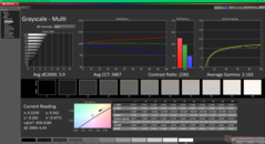 Graustufen vor der Kalibrierung