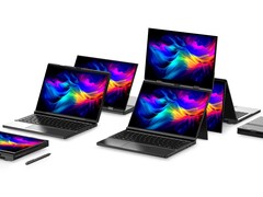 Das GPD Duo wird wahlweise mit Ryzen 7 8840U oder Ryzen AI 9 HX 370 angeboten. (Bildquelle: GPD)