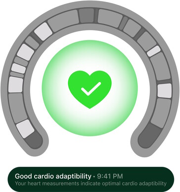 ... ebenso wie die Cardio Adaptability-Anwendung (Bildquellen: Ultrahuman)