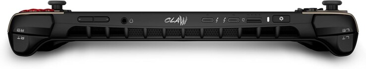 Zweimal USB Typ C ist vorhanden, ein Speicherkartenslot ebenso (MSI Claw 8 AI+, Bildquelle: MSI)