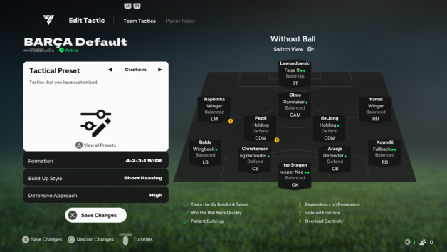 Die KI-Taktik von FC IQ scheint gleichzeitig zu viel und zu wenig zu tun. (Bildquelle: Notebookcheck)