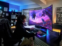 Mit dem Odyssey Ark bietet Samsung einen der größten Gaming-Monitore der Welt. (Bild: Samsung)