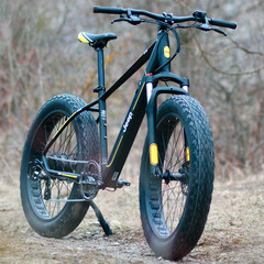 Das Jeep Mountain-E-Bike Fat MHFR 7100 ist eines von mehreren bei Aldi angebotenen E-MTBs. (Bild: Aldi-Onlineshop)