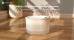 Der kabellose Trinkbrunnen Amicura A3 ist aktuell für nur 49,99 Euro im Angebot. (Bildquelle: Amicura)
