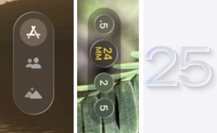 Das Mockup (Bild in der Mitte) basiert offensichtlich auf visionOS 2 (Bild links). Die WWDC-Einladung (Bild rechts) könnte Hinweise auf das Design liefern.