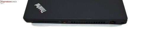 Das Lenovo ThinkPad T490 bietet unter anderem USB-C, HDMI und einen Ethernet-Port (Bilder: Benjamin Herzig)