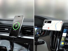 Der Satechi Qi2 Wireless Car Charger ist eine neue magnetische Lade-Halterung für Smartphones. (Bild: Satechi)