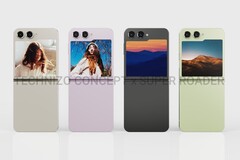 Das Samsung Galaxy Z Flip5 5G soll ein weitaus größeres Zweitdisplay mit einer Diagonale von 3,4 Zoll erhalten. (Bild: Technizo Concept / Super Roader)