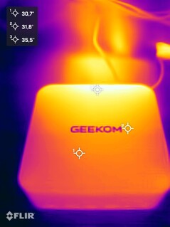 Geekom A8 Max beim Stresstest (Oberseite)