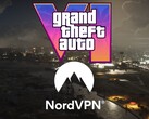 Banner für GTA 6 mit NordVPN Logo