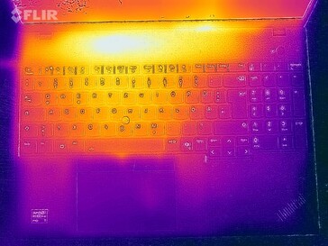 Oberflächentemperaturen Stresstest (Oberseite)