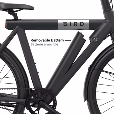 Der Akku kann entnommen werden (Bildquelle: BirdBike)