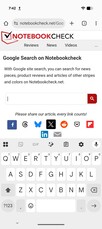 Gboard im Hochformat