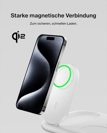 Das Smartphone hält magnetisch (Bildquelle: Belkin)