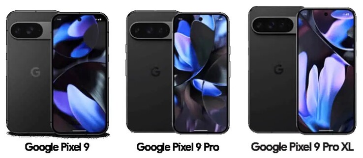 Neuester Leak zeigt offizielle Render aller drei Google Pixel 9 Phones.