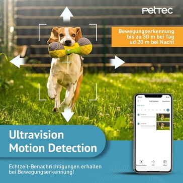 Bewegungen lassen sich anzeigen (Bildquelle: PetTec)