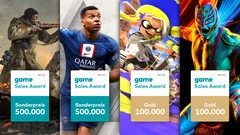 Game Sales Awards September: Sonderpreis für FIFA 23 und CoD Vanguard, Gold für Splatoon und WWE 2K22.