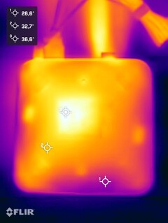Geekom A8 Max beim Stresstest (Unterseite)