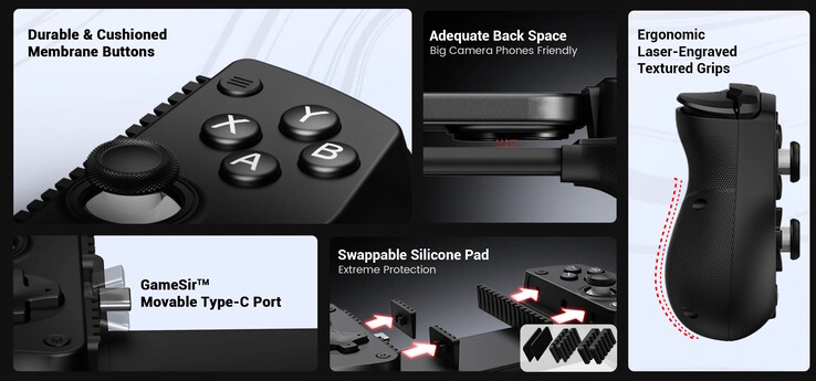 Auch dickere Smartphones sollen sich nutzen lassen (Bildquelle: GameSir)