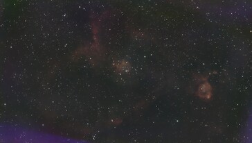 Zweites Astro-Foto mit mehr als 550 Stacking-Fotos, Dauer 3 Stunden (Bildquelle: Marc Zander / Notebookcheck)