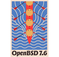 OpenBSD 7.6 offizielles Poster (Bildquelle: OpenBSD)