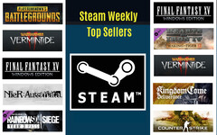 Top 3 in den Steam Charts sind PUBG, Warhammer Vermintide 2 und Final Fantasy XV.