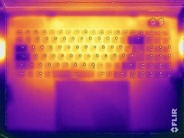 Oberflächentemperaturen Stresstest (Oberseite)