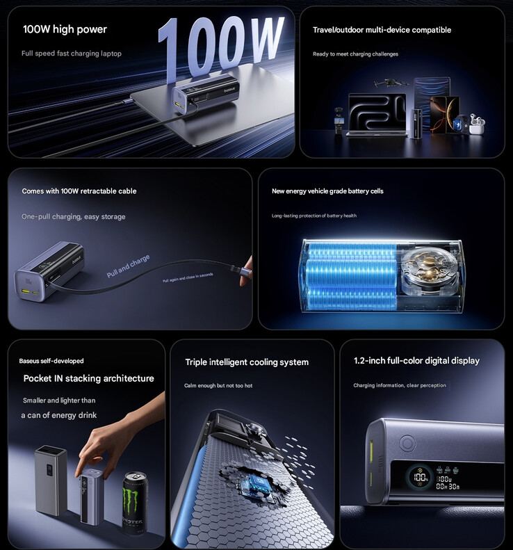 Die wichtigsten Highlights des Baseus EnerGeek (Bildquelle: Baseus - maschinell übersetzt)