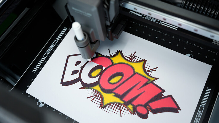 Auch ein Stift kann eingespannt werden (Bildquelle: Bambu)