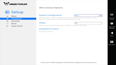 UEFI des Minisforum MS-A1