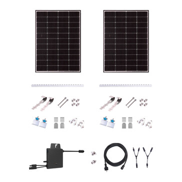 Yard Force Balkonkraftwerk Dual Starter-Set, 2x 170 W