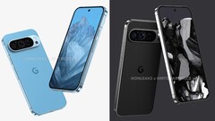 Ein Google Pixel 9, Pixel 9 Pro oder Pixel Fold 2 Prototyp dürfte bereits mit Tensor G4 Chip bei Geekbench aufgetaucht sein. (Bild: @OnLeaks, editiert)